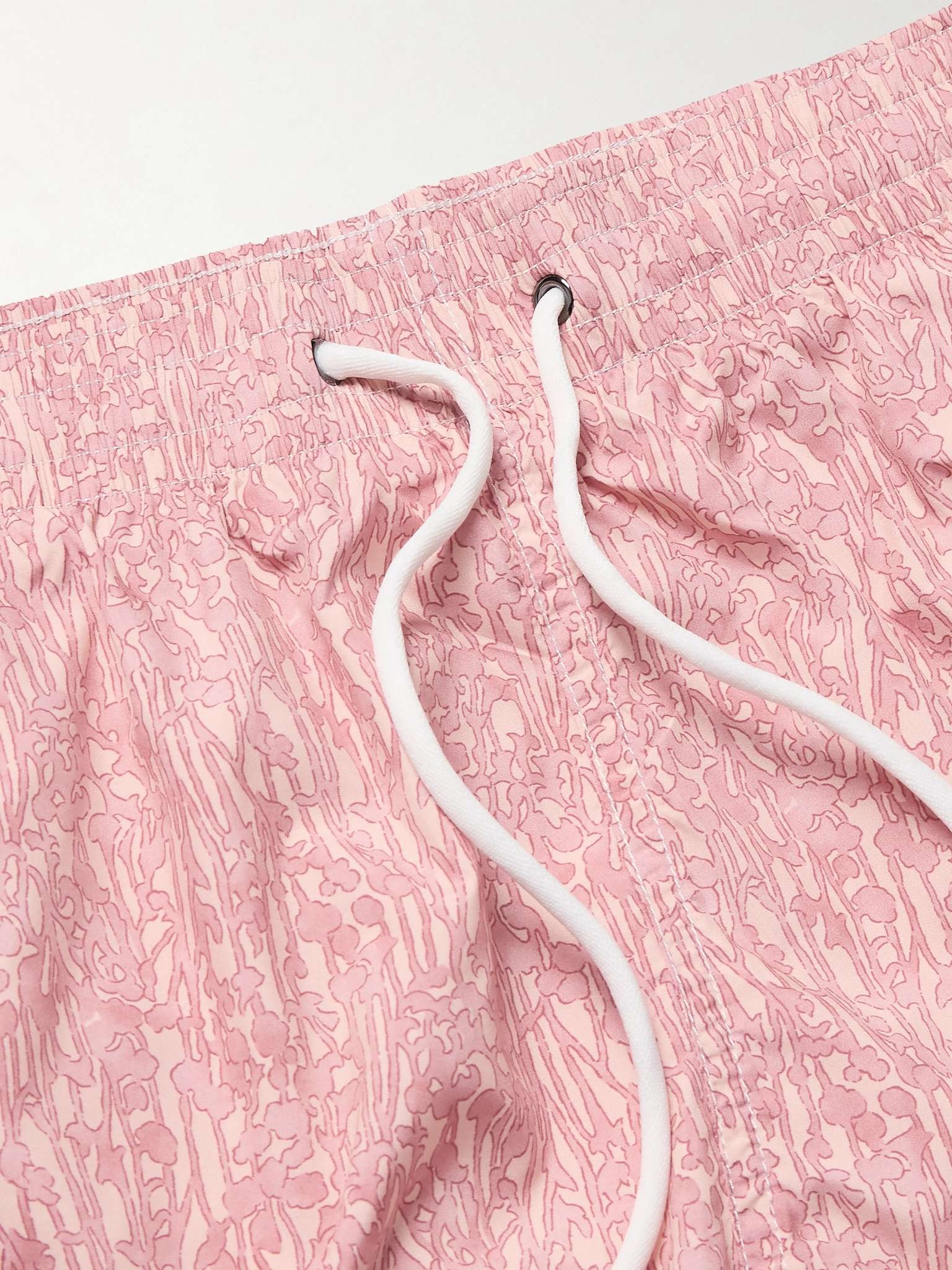 Straight-Leg Mid-Length Printed Swim Shorts - 4