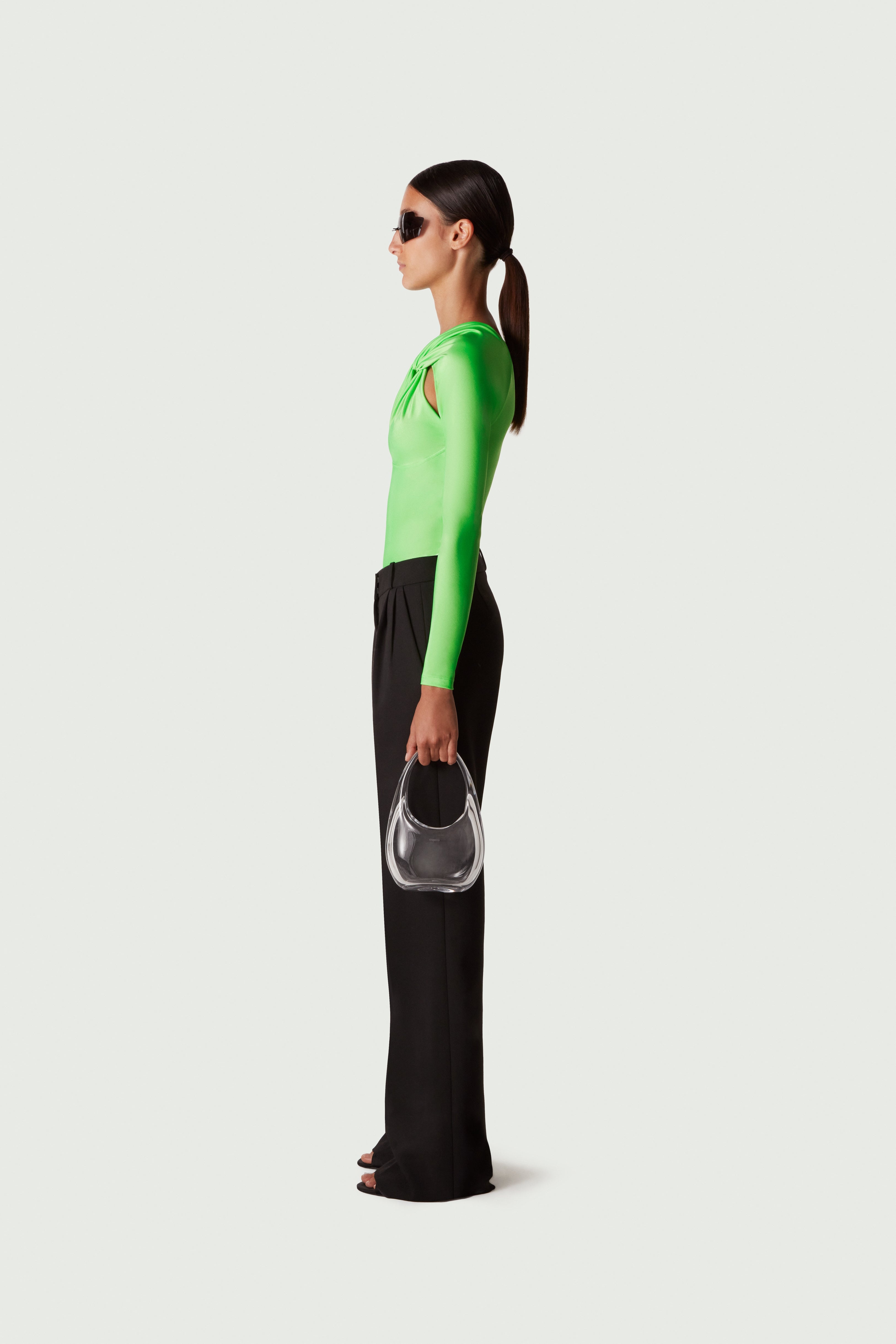 Twisted Cut-Out Jersey Bodysuit - 3