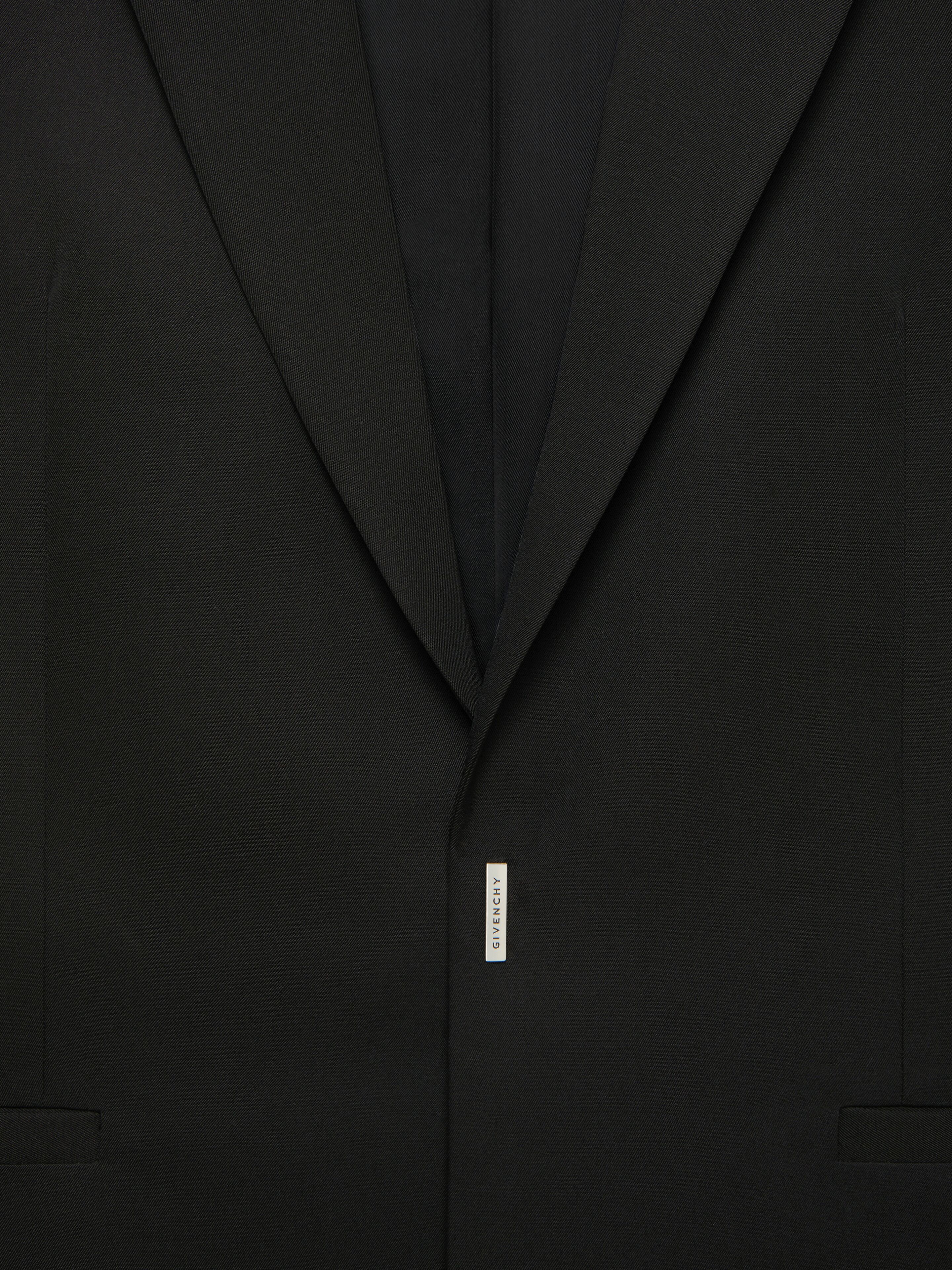 SLIM-FIT JACKET IN WOOL AND MOHAIR WITH U-LOCK HARNESS - 5