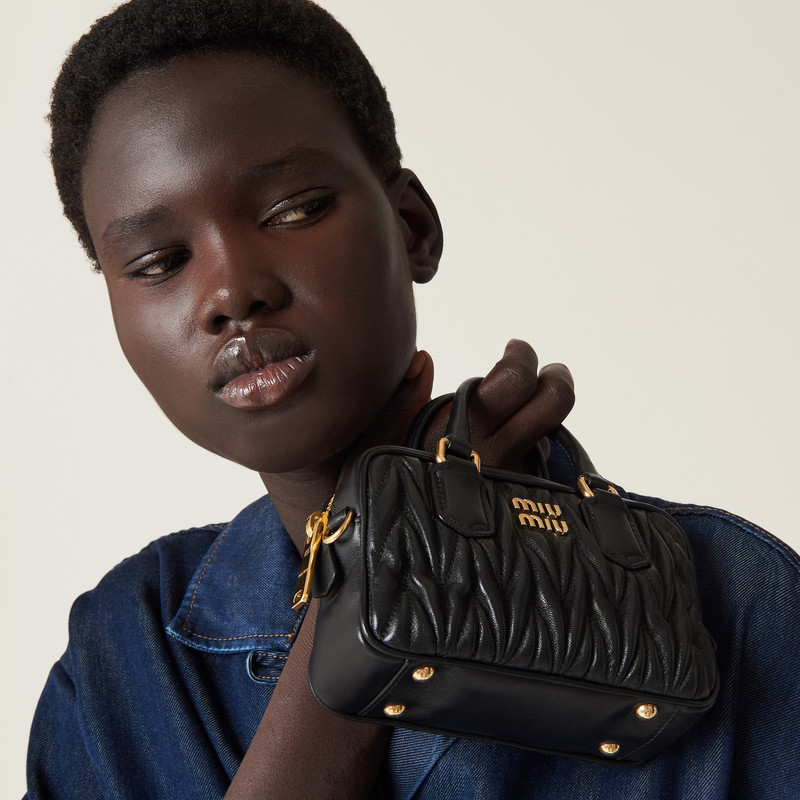 Miu Miu Matelassé nappa leather top-handle mini-bag outlook