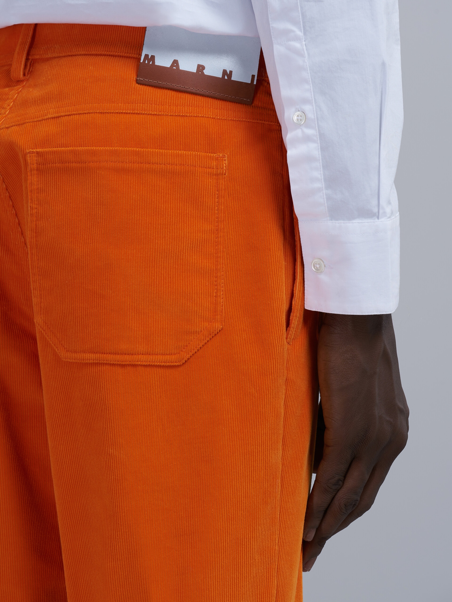 COTTON FLARED PANTS - 4