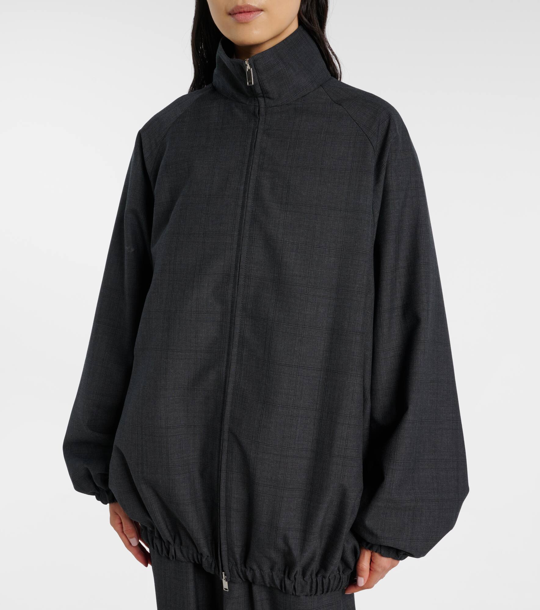 Baxter plaid oversized blouson jacket - 6