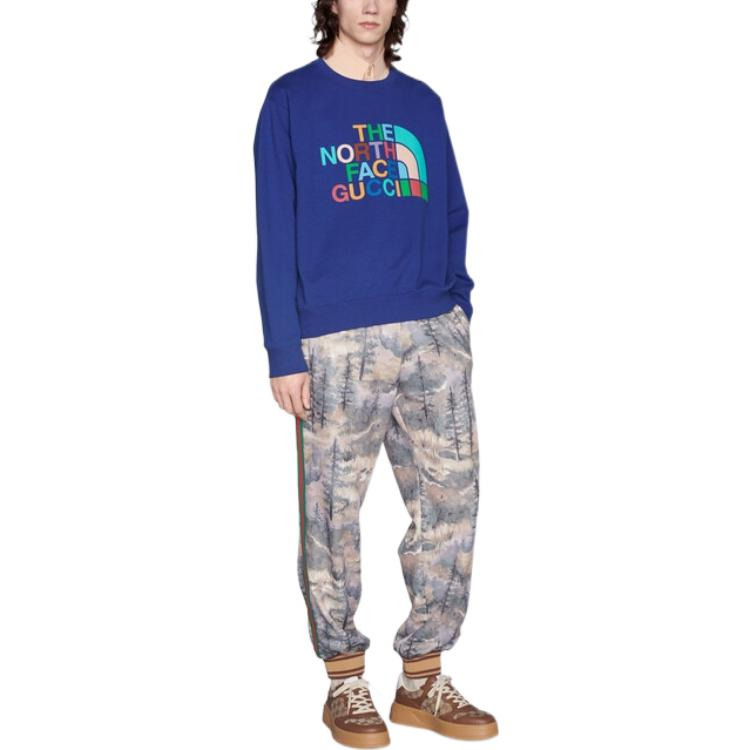 Gucci x The North Face Sweatshirt 'Blue' 626990-XJDTY-4120 - 2