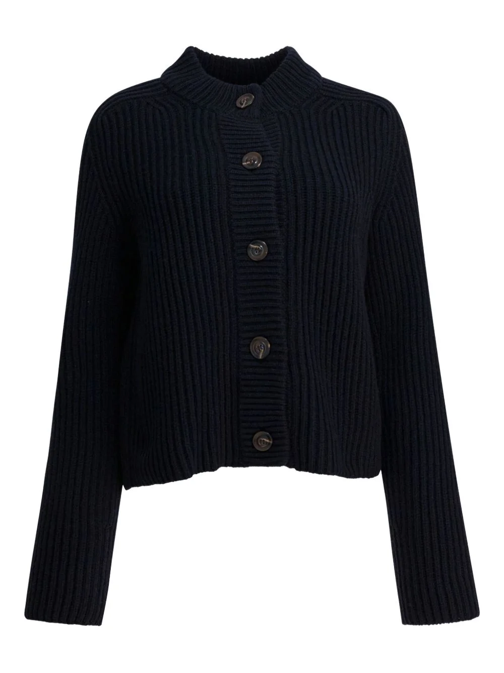 ribbed-knit cardigan - 1