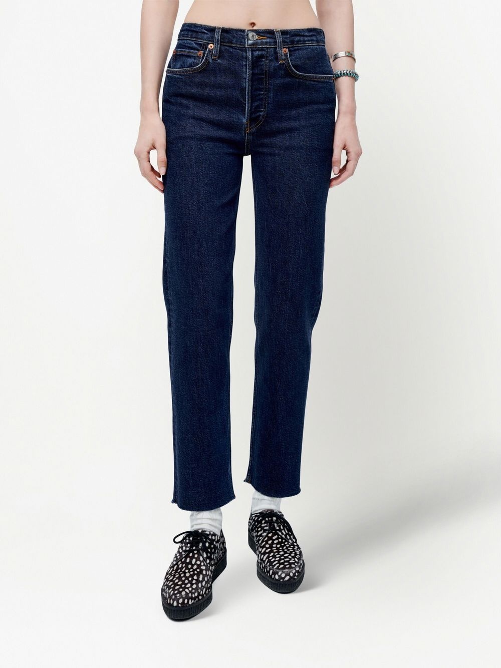 '70s Stove Pipe mid-rise jeans - 3