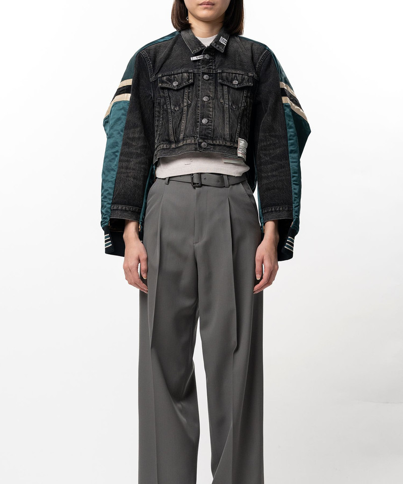 Front Back Combined Denim Jacket 3