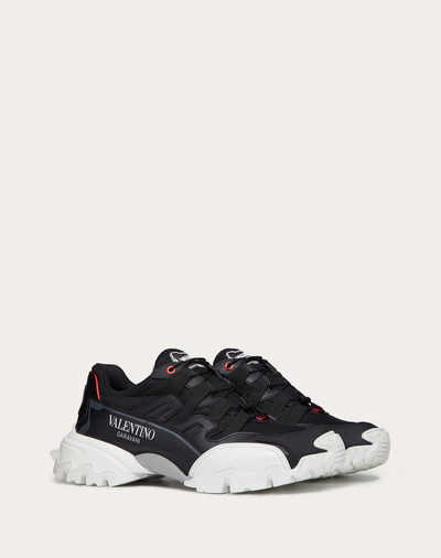 Valentino Climbers Sneaker in Fabric and Leather outlook