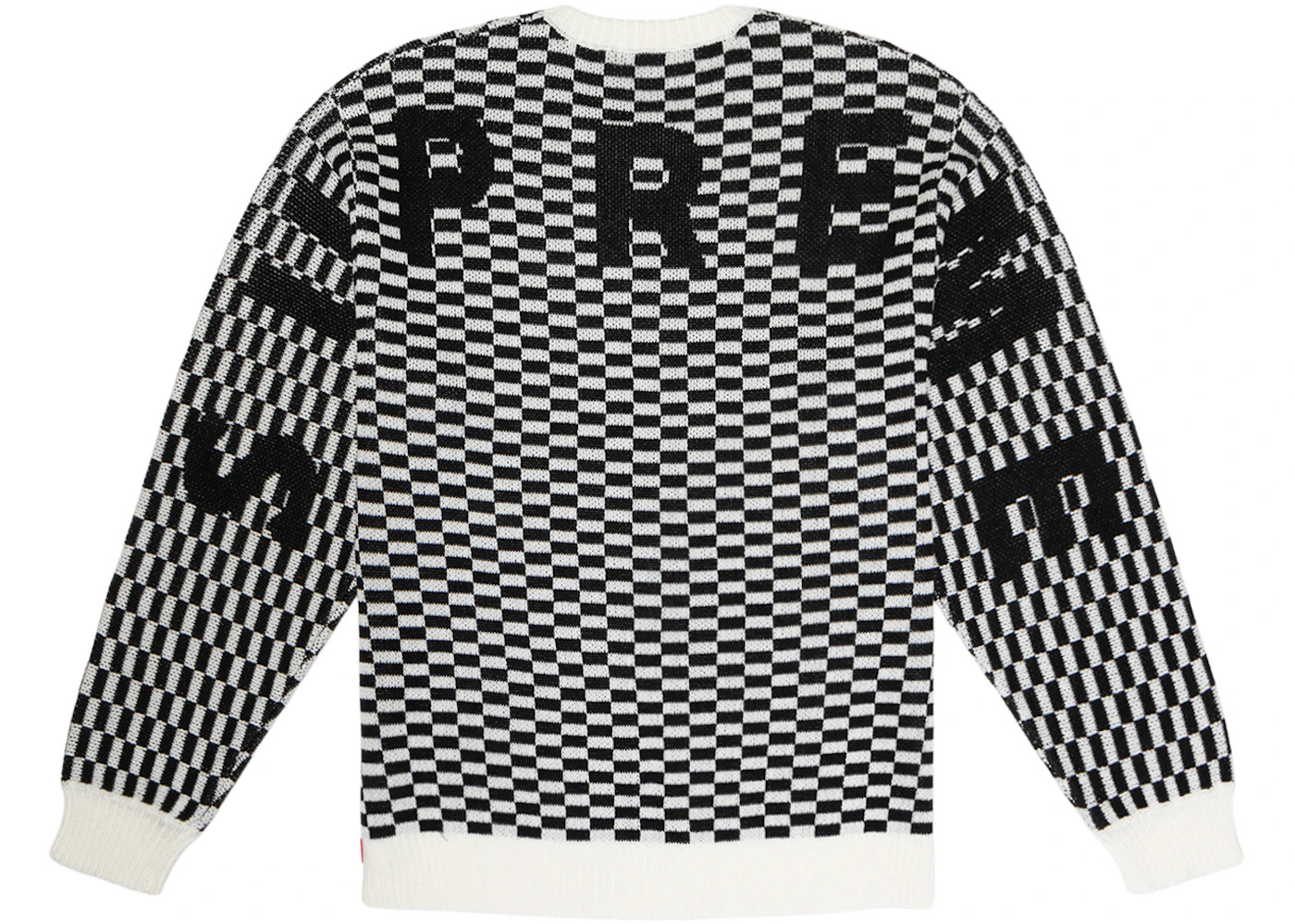 Supreme Back Logo Sweater Checkerboard - 1