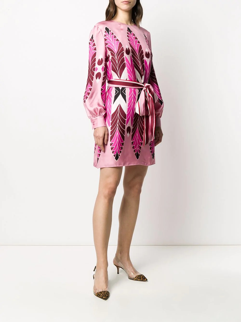 Pop Feathers print mini dress - 3