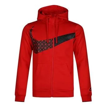 Nike Big Swoosh LOGO Large Hooded Jacket Red BV5822-650 - 1