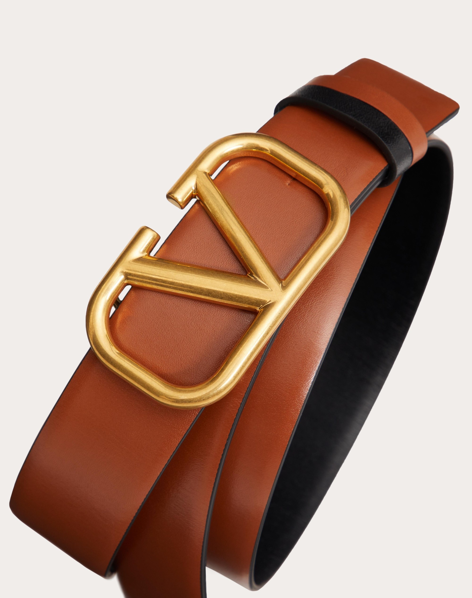 2cm reversible v logo leather belt - Valentino Garavani - Women
