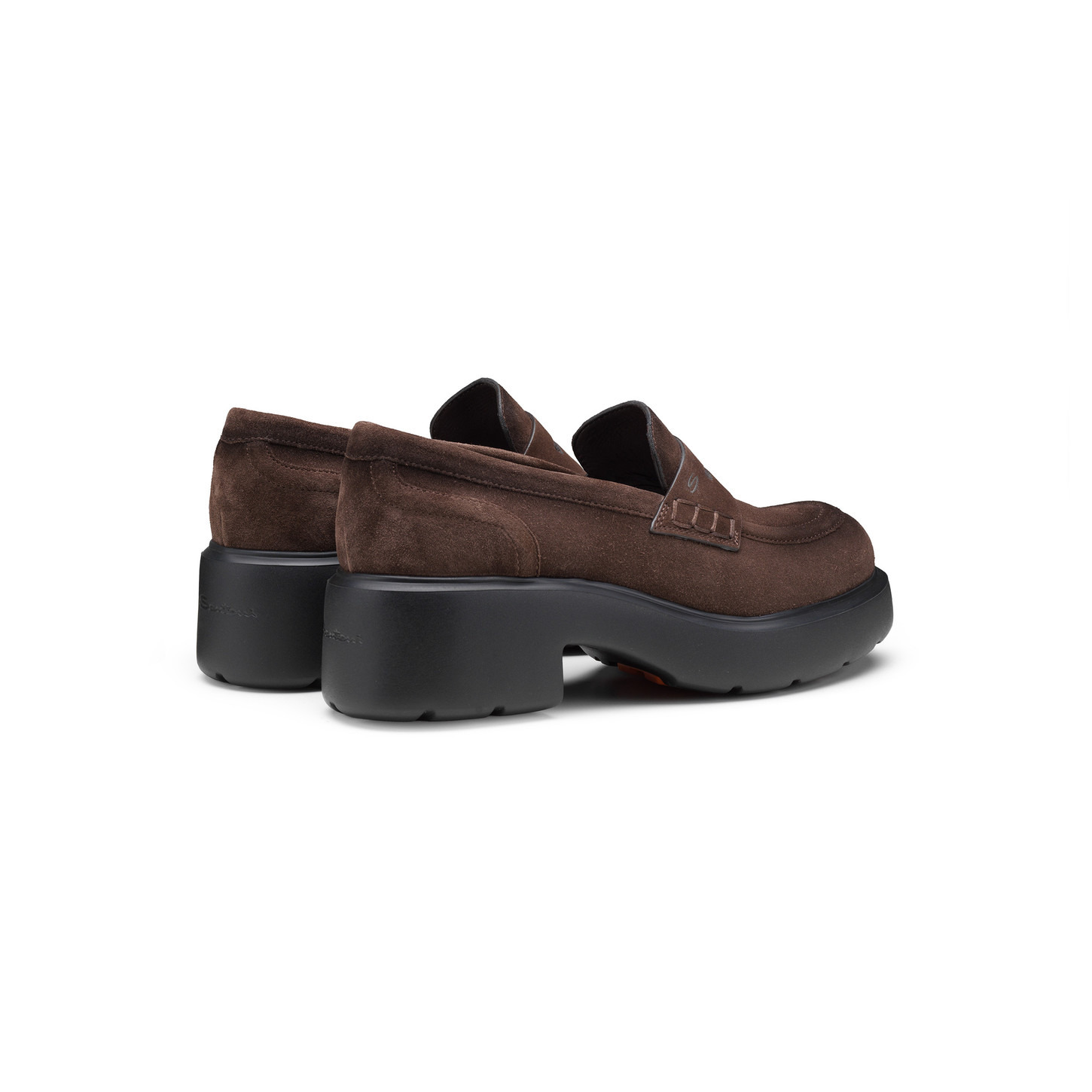 Women's black leather Easy penny loafer - 3