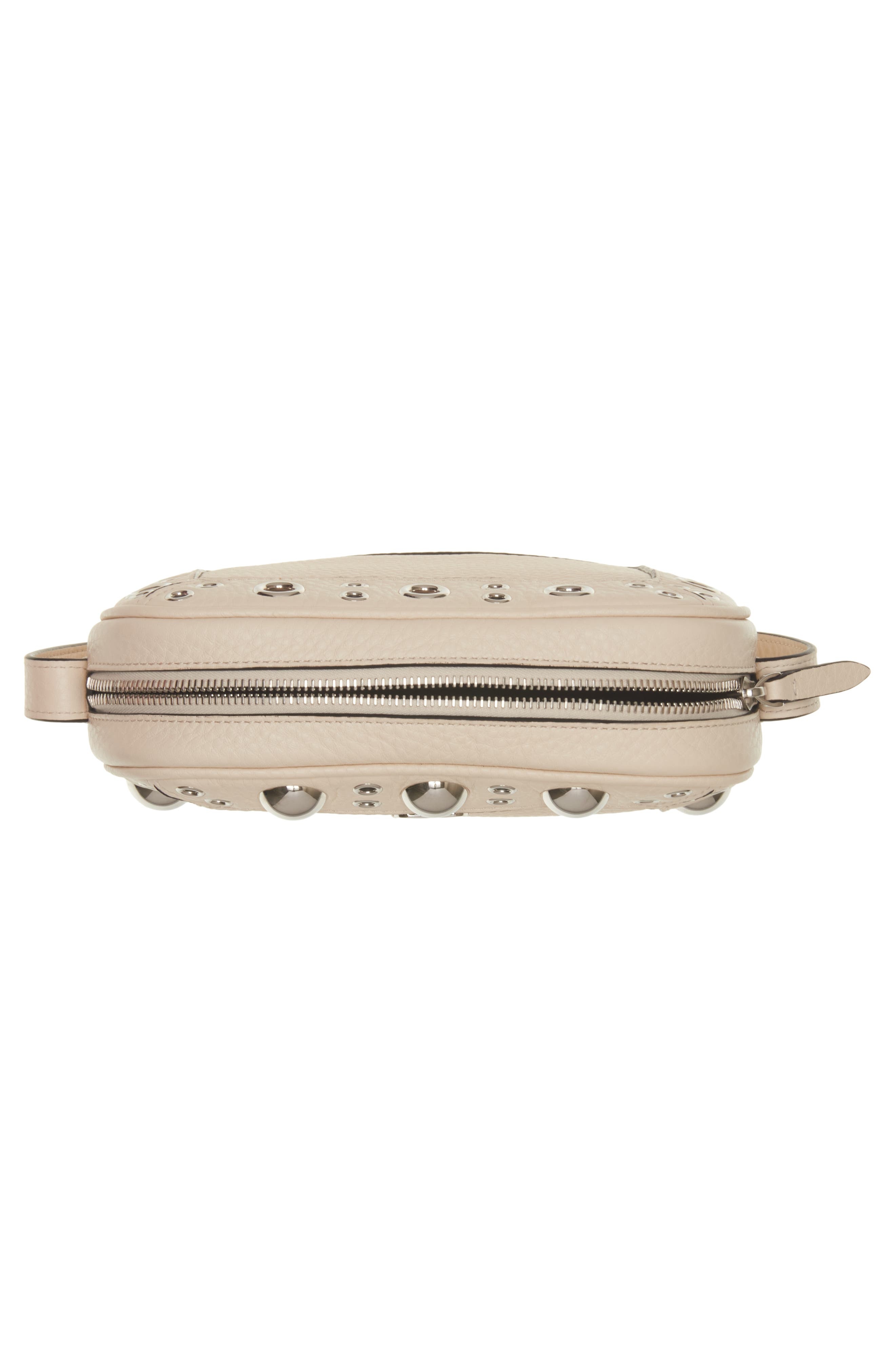 Valentino Garavani Nellcôte Studded Leather Crossbody Bag in Light Ivory at Nordstrom - 4