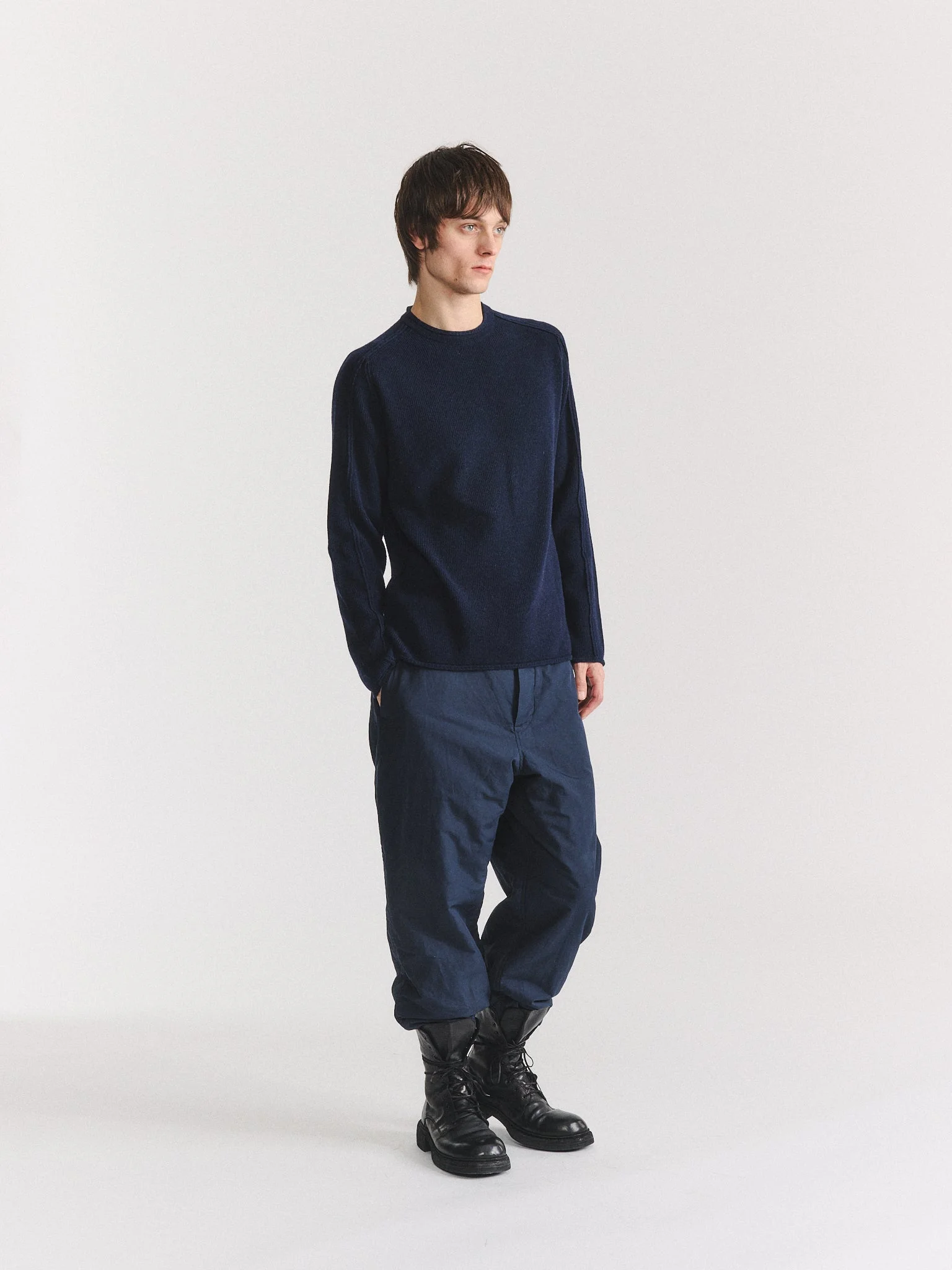 INSIDE OUT SEAM JUMPER - WOOCASH - NAVY - 1
