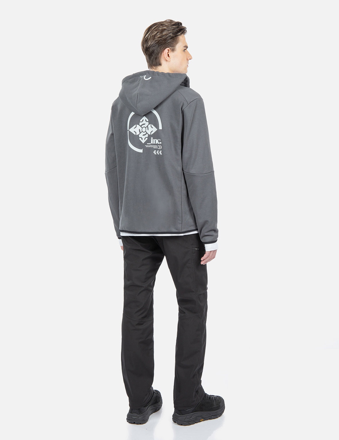 Contrast Taping Reversible Zip  Hoodie - 3