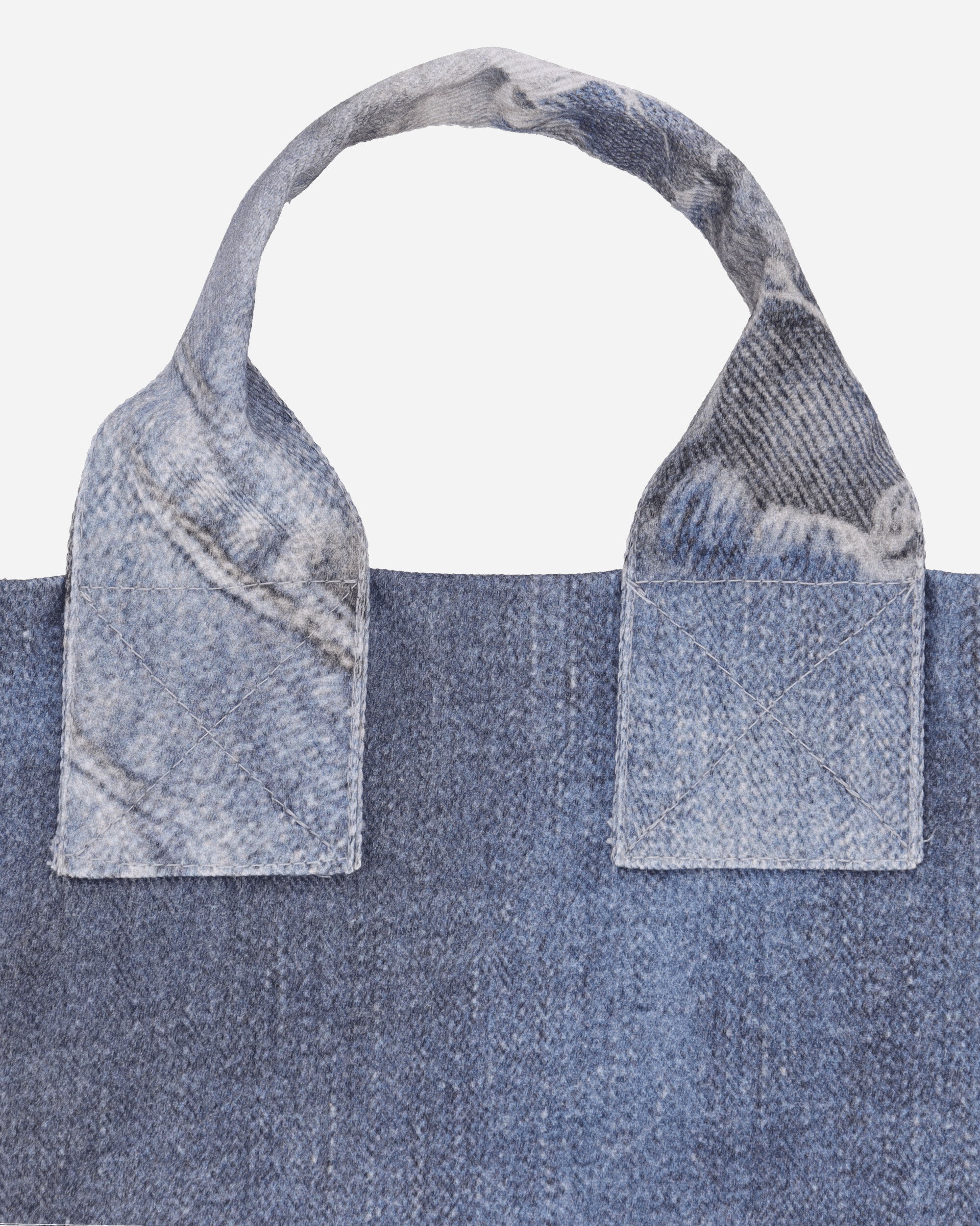 Mini Tote Bag Denim Print - 4