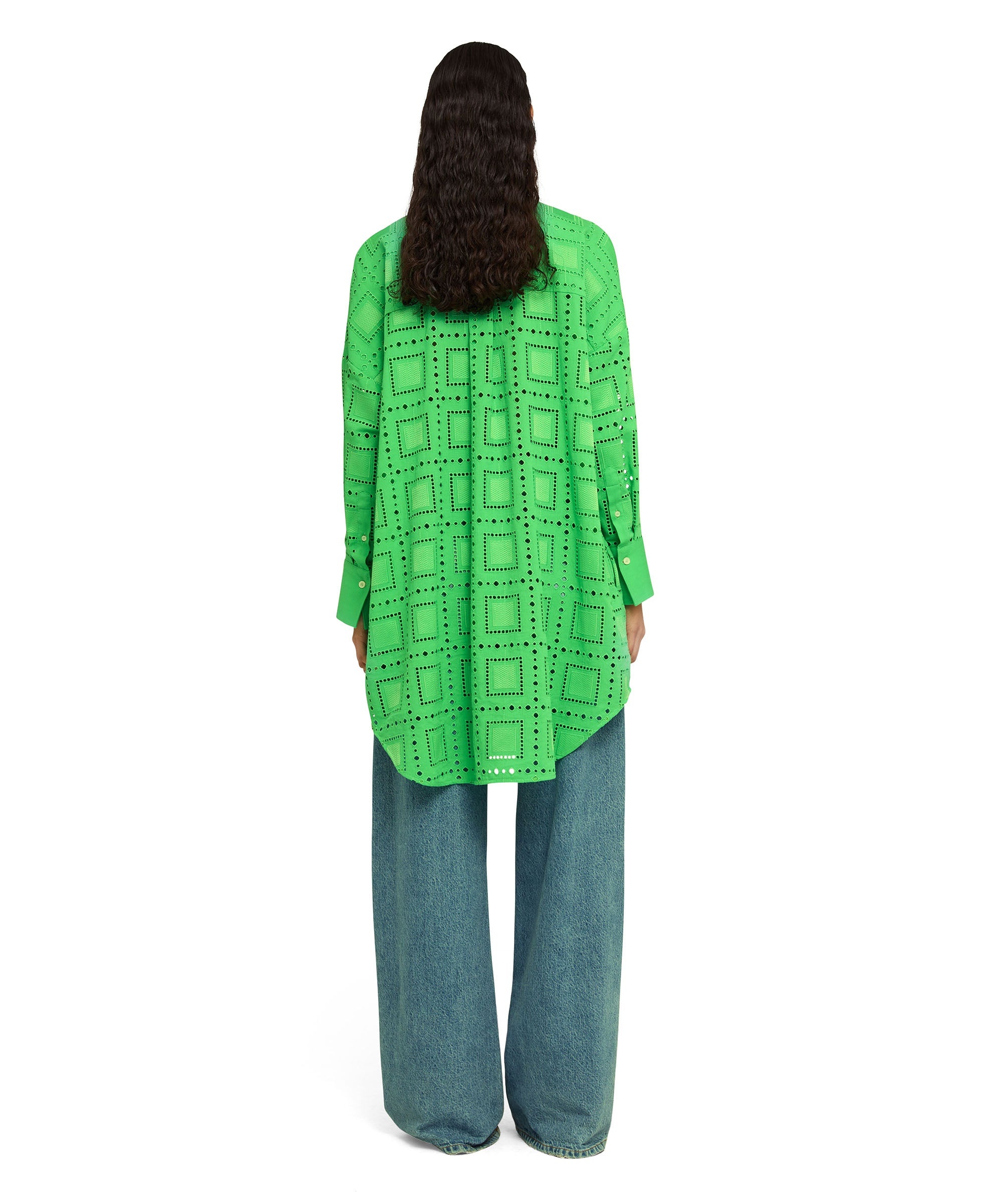 Sangallo cotton chemisier dress - 3