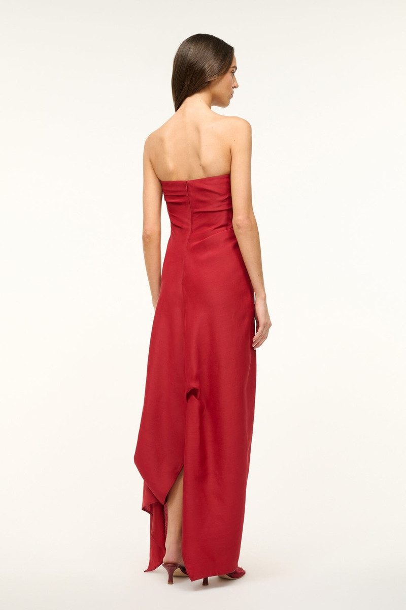 STAUD CARAVAGGIO DRESS ROUGE 3