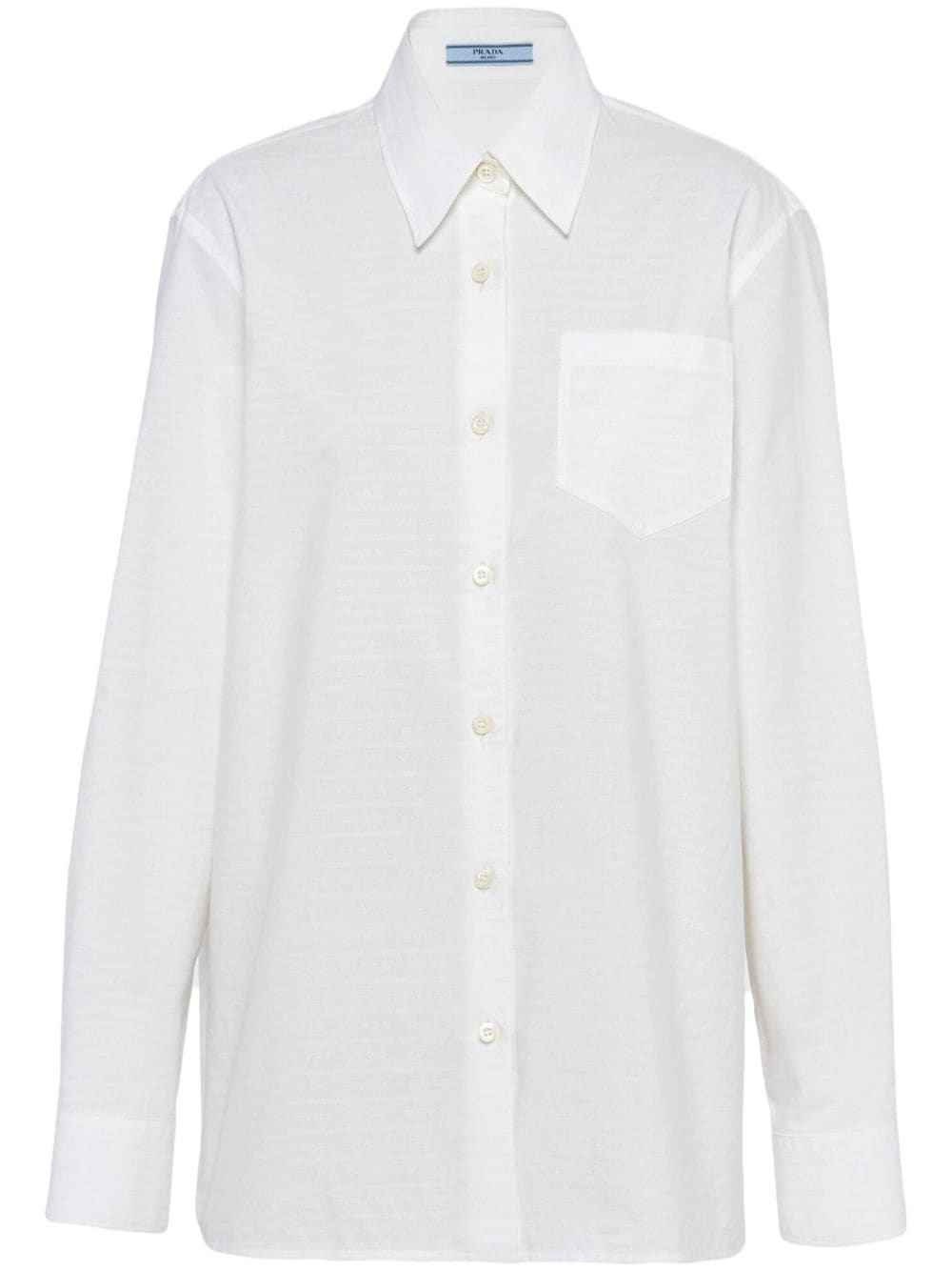 long-sleeve cotton shirt - 1