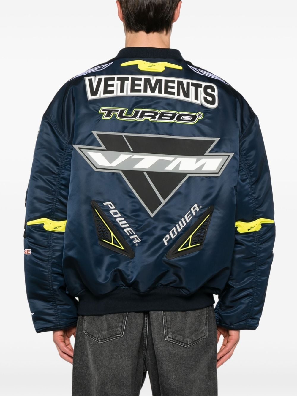 logo-appliquÃ© bomber jacket - 5