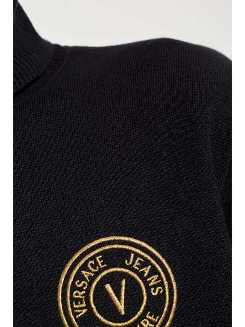 embroidered-logo sweater - 5