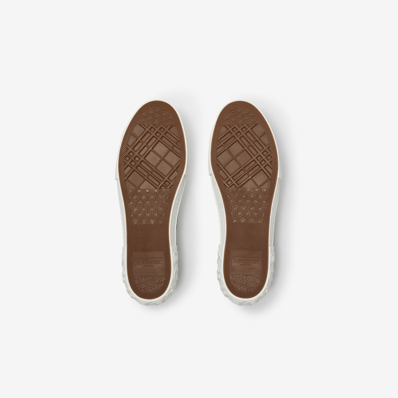 Check Nylon Blend Sneakers 5
