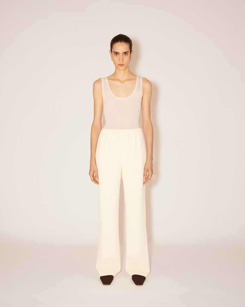 Nanushka YARELI - Boucle-crepe pants - Vanilla outlook