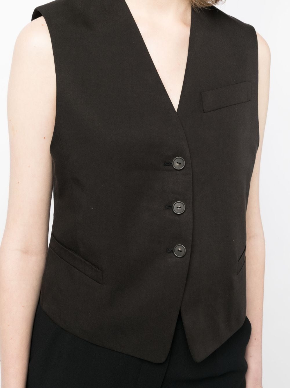 adjustable-fit sleeveless gilet - 5