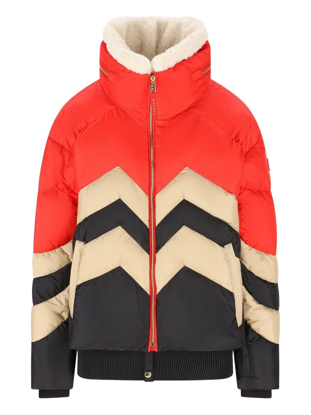 chevron padded jacket - 1