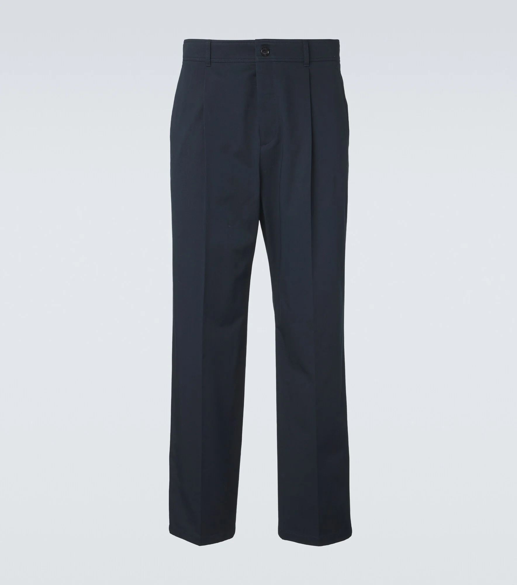 Cotton straight pants - 1