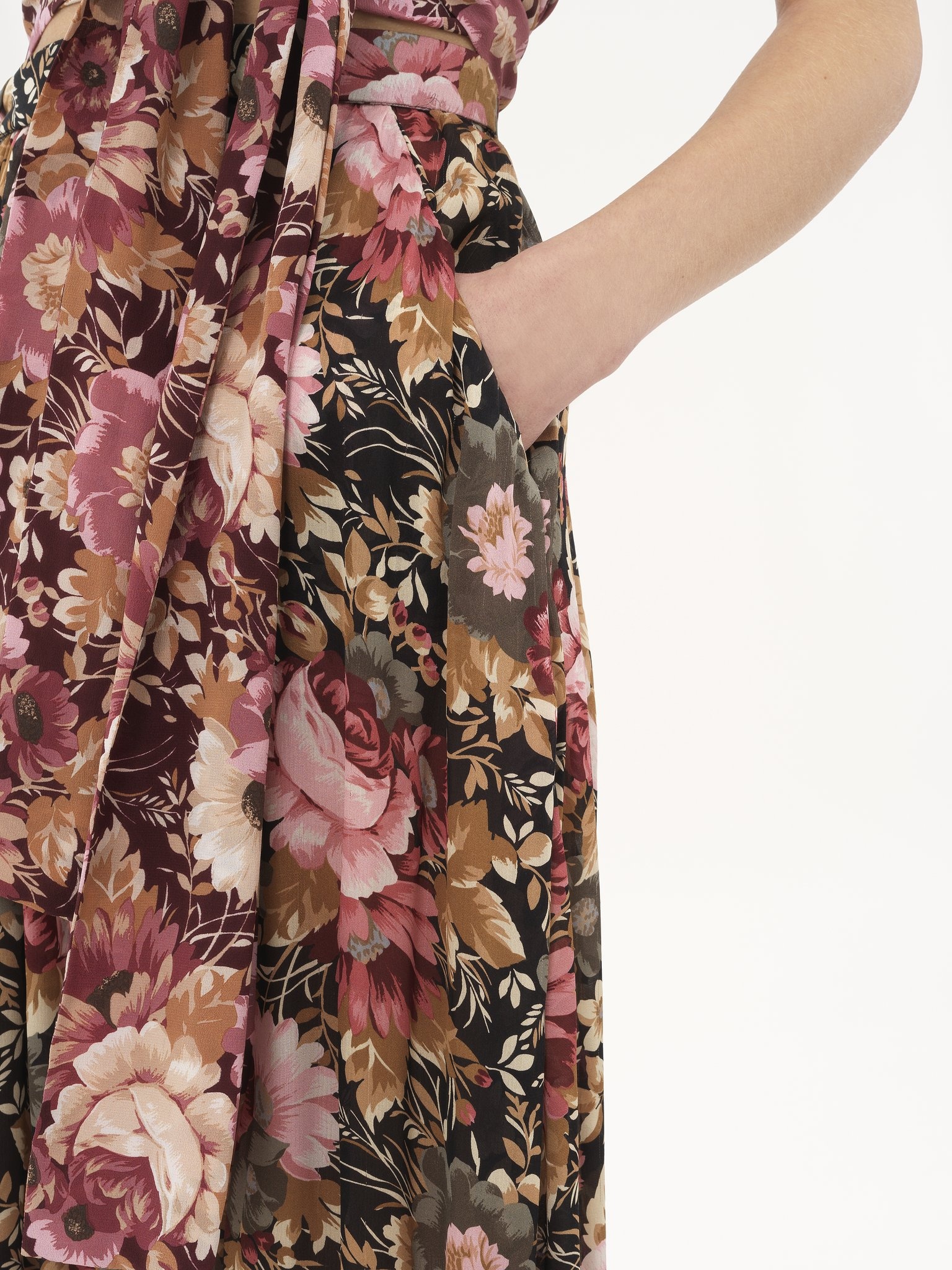 FLUID PLEATED PANTS IN SILK CHARMEUSE - 8