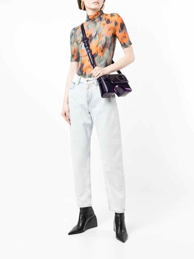 Off-White high-rise tapered jeans outlook