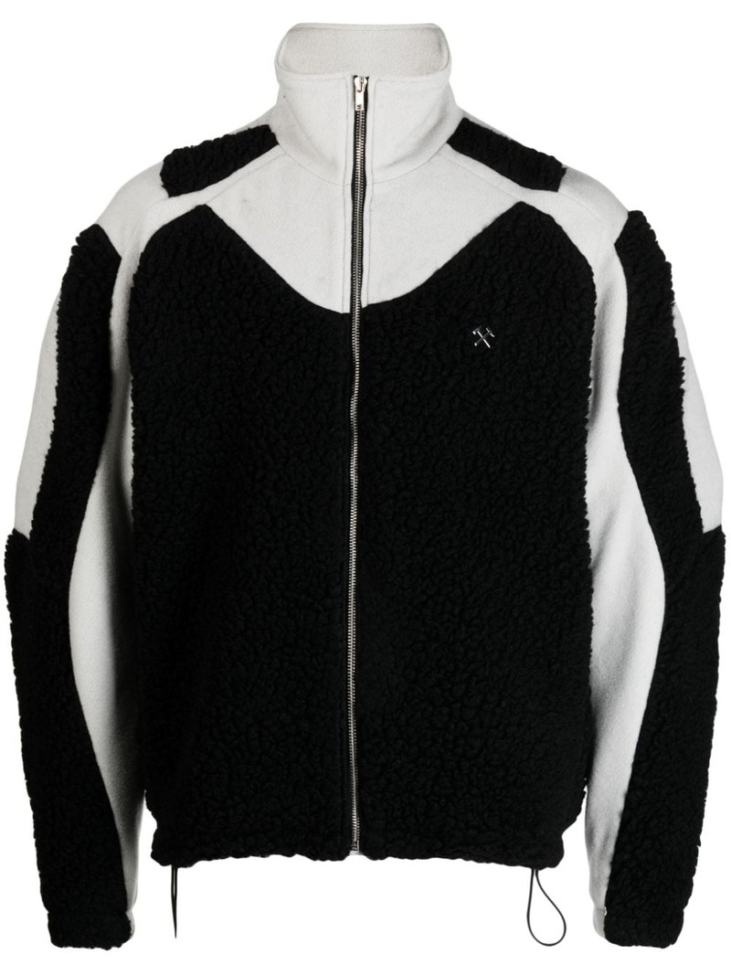 Ercan funnel-neck fleece jacket 1
