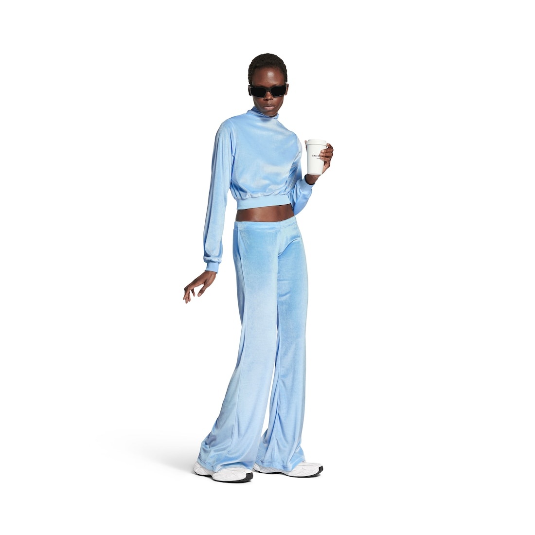 Women's Sweatpants in Sky Blue - 2