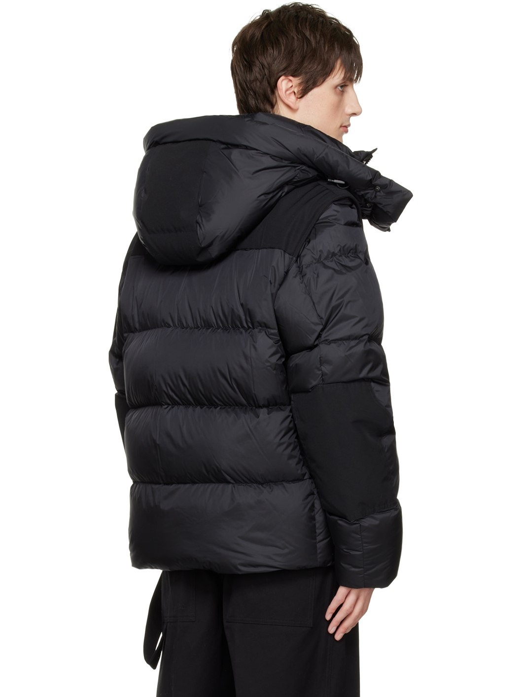 Burberry Black Puffer Down Jacket | ssense | REVERSIBLE