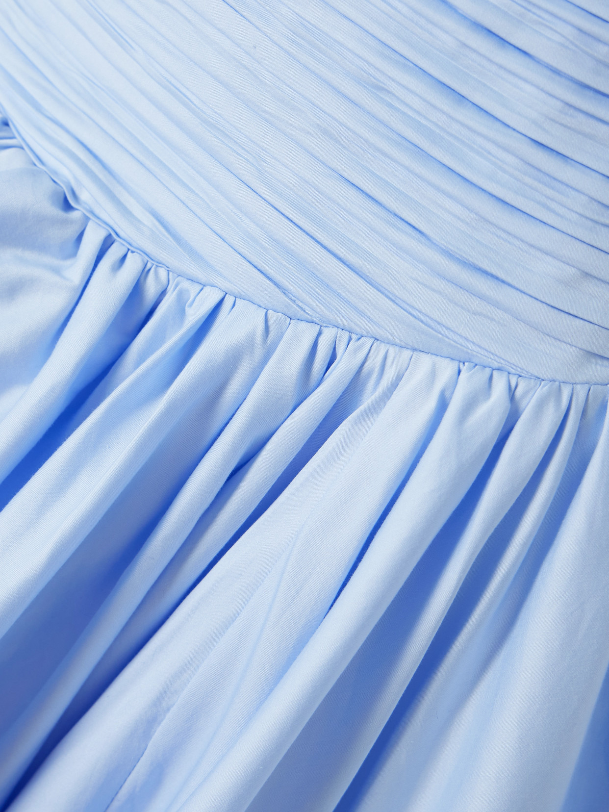 Violette Strapless Ruched Cotton-poplin Gown - 4