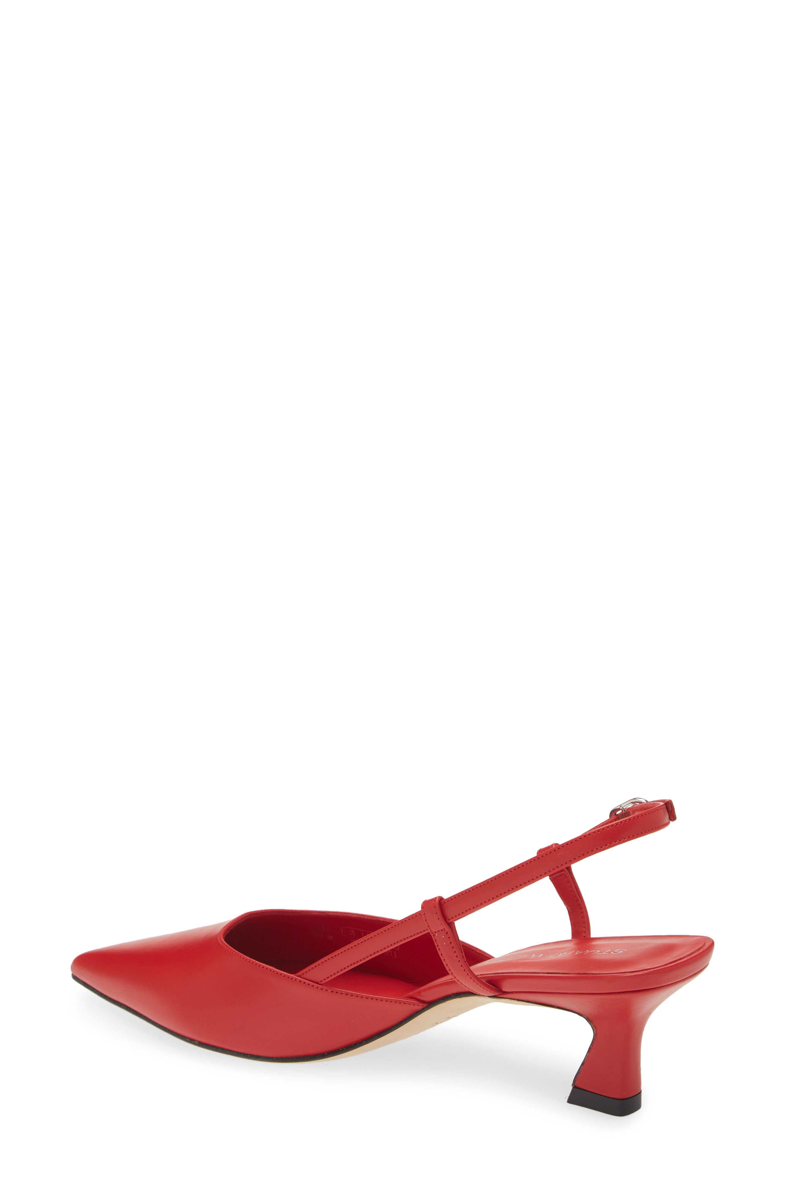 Stuart Weitzman Vinnie 50 Slingback Pump in Cherry at Nordstrom - 2