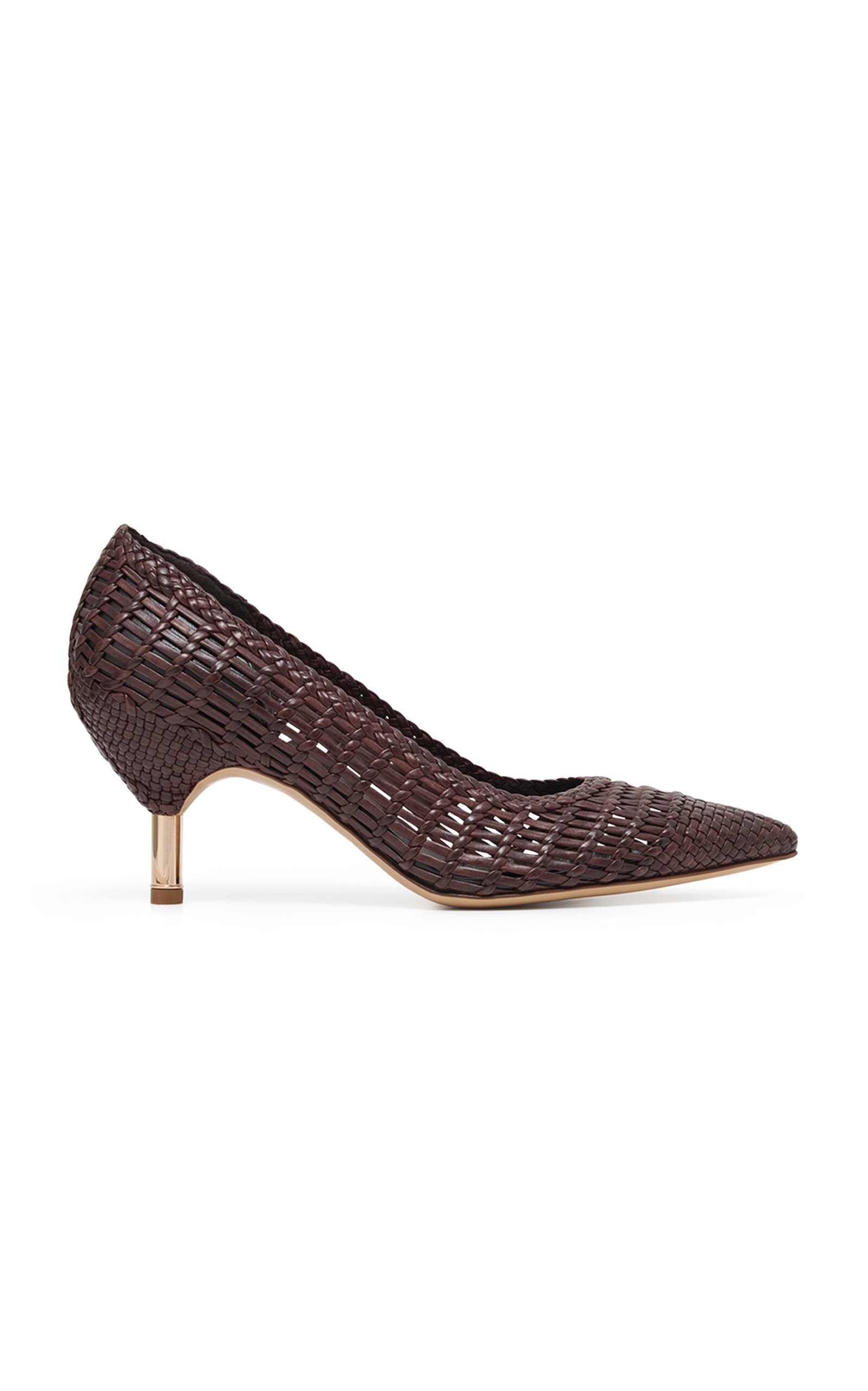 Andres Woven Leather Pumps brown - 1