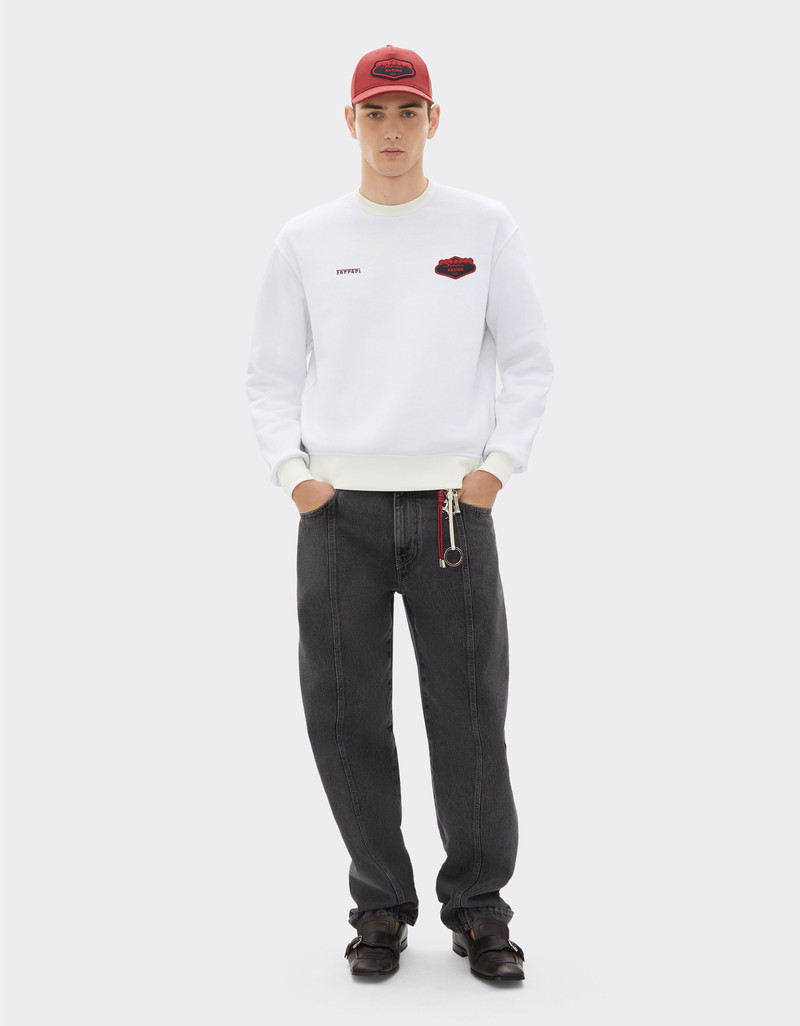 Ferrari Cotton sweatshirt with Ferrari logo outlook