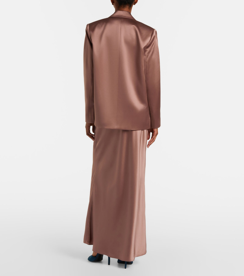 Silk satin maxi skirt 6