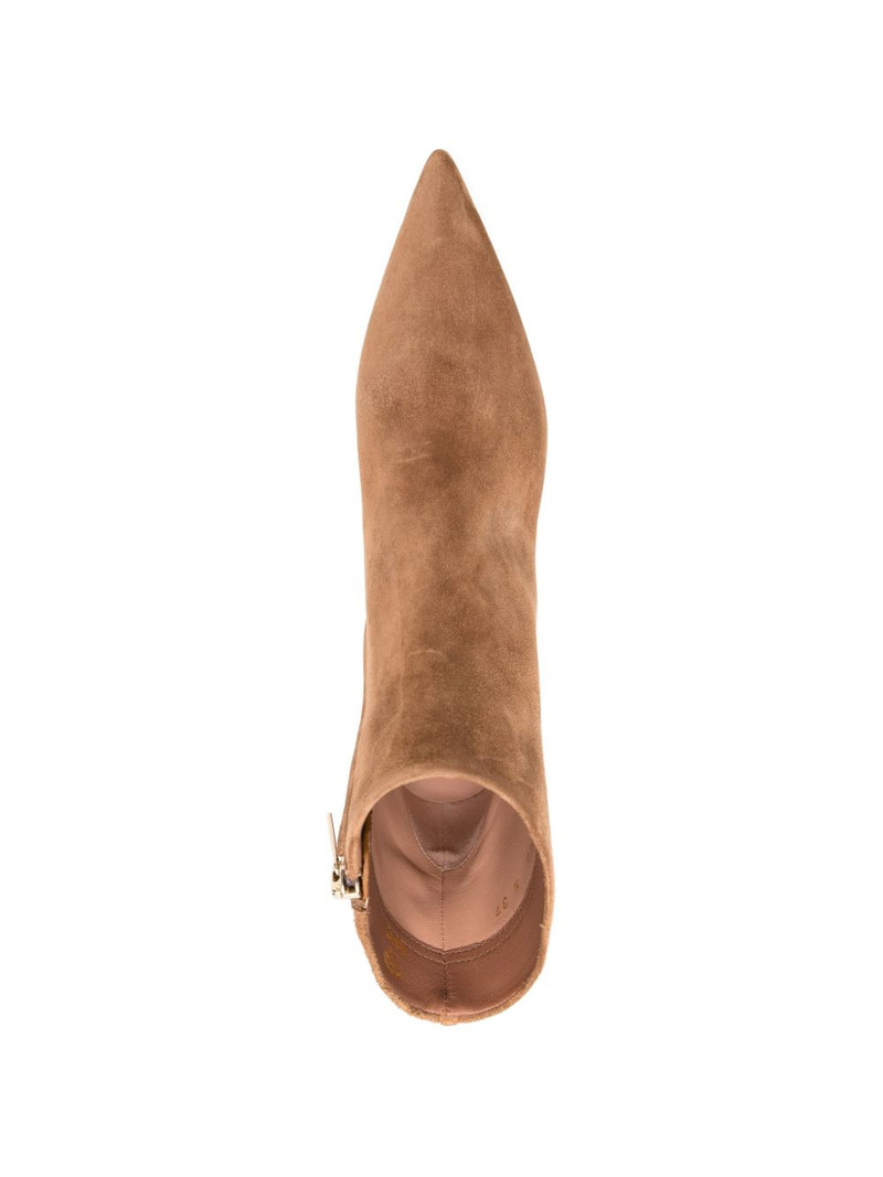 point-toe suede boots 4