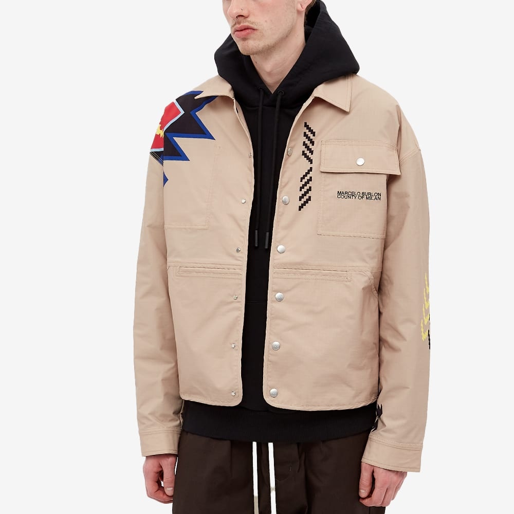 Marcelo Burlon Patchwork Folk Workwear Jacket - 6