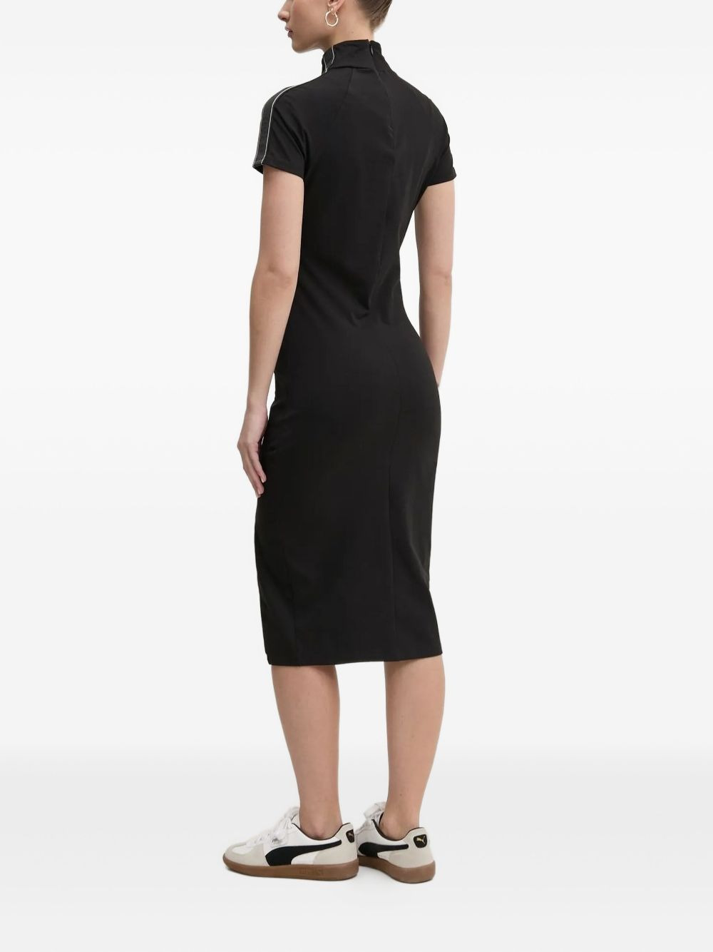 high-neck midi dress - 2