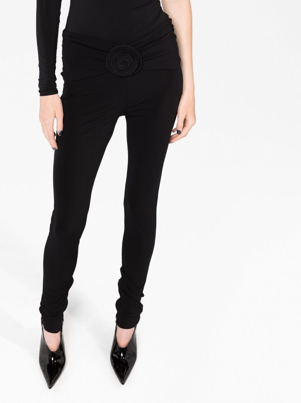 floral-detail leggings - 5