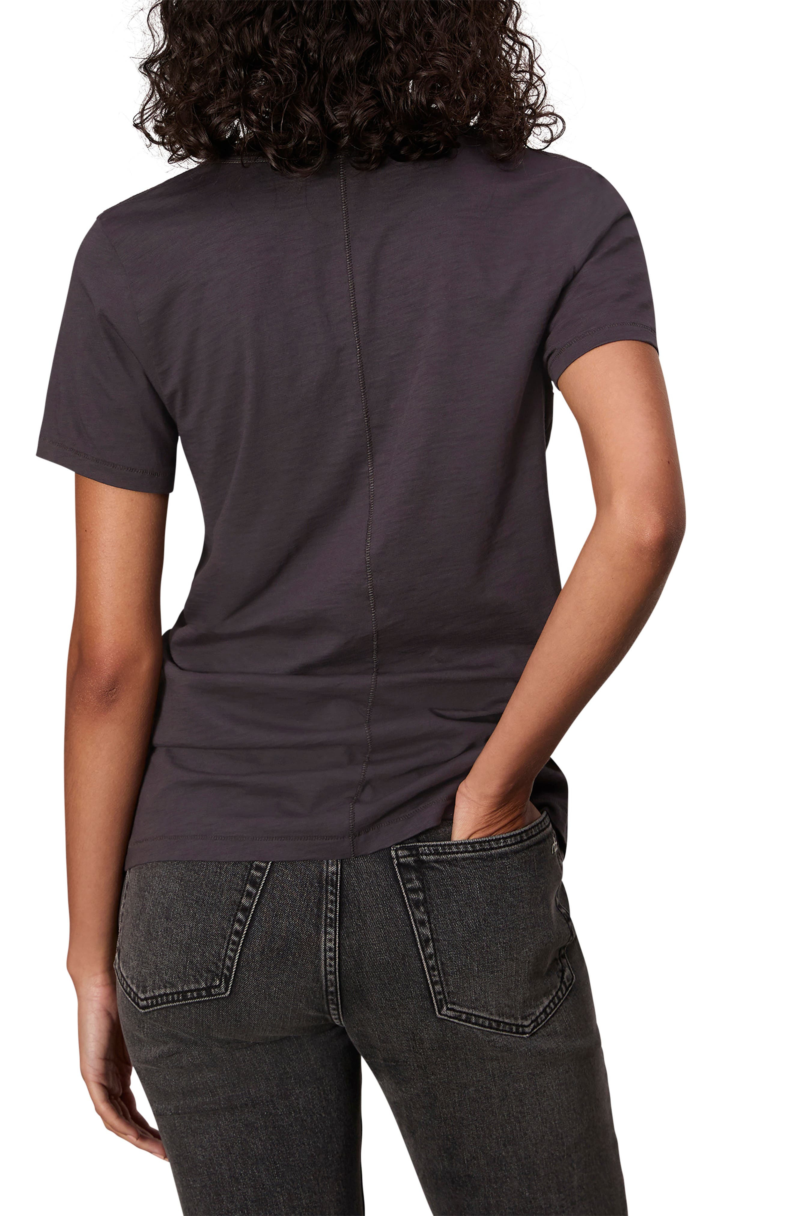 rag & bone The Slub V-Neck Organic Pima Cotton T-Shirt in Greystone at Nordstrom - 2