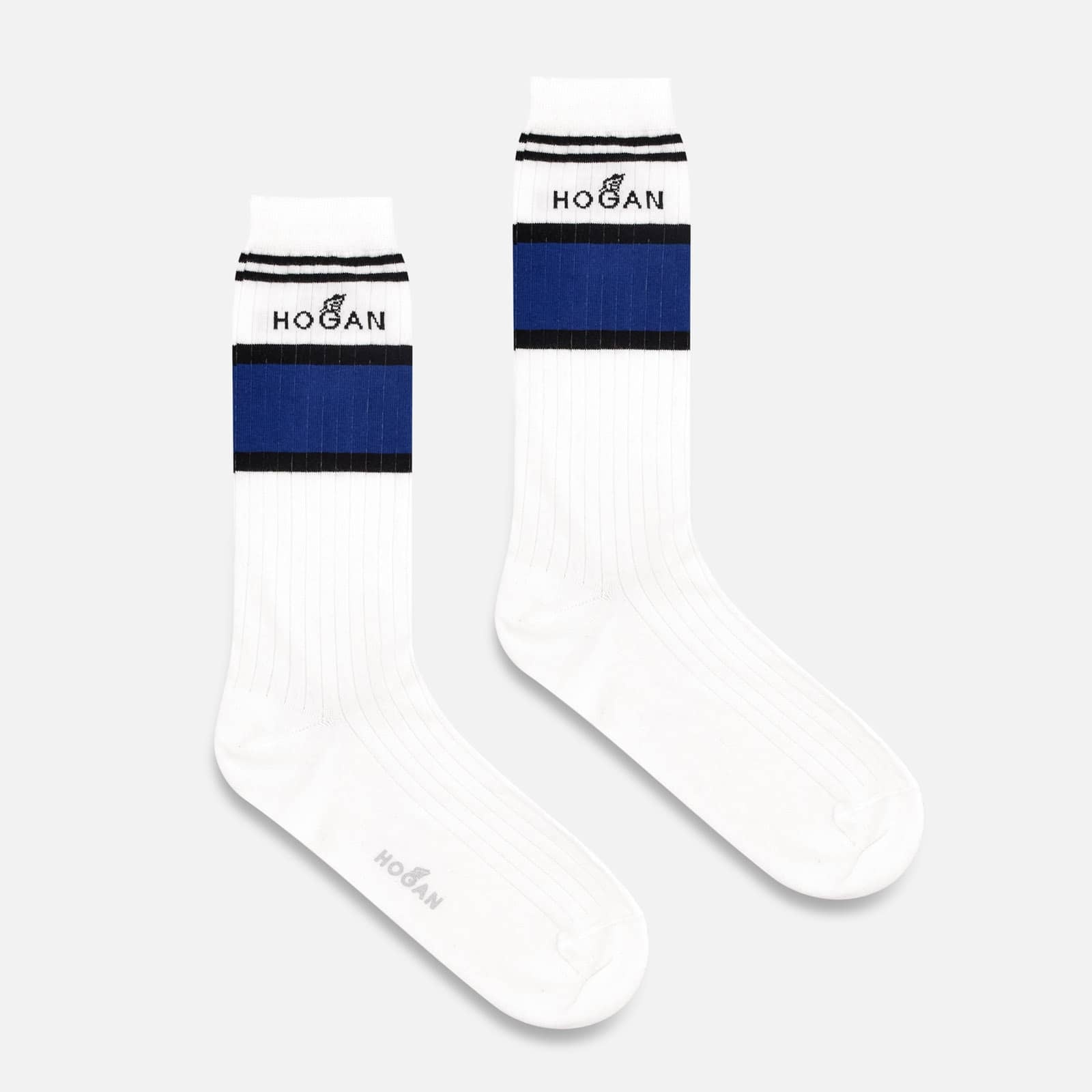 Hogan Socks White Blue Black - 1