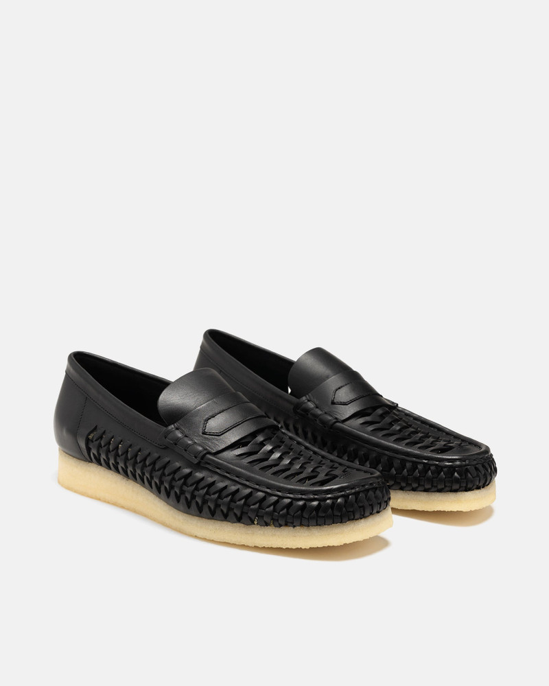 Wallabee Loafer Weave Black Leather 2