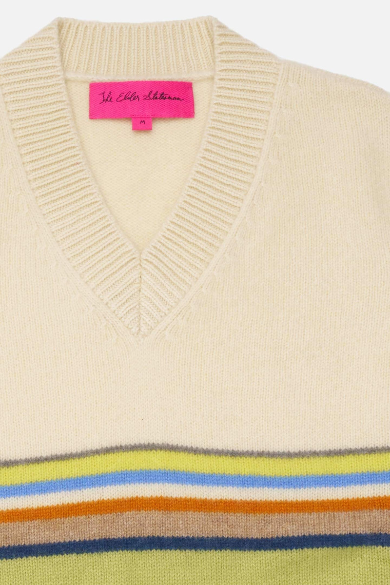 The Elder Statesman ELDER STRIPE VEST outlook