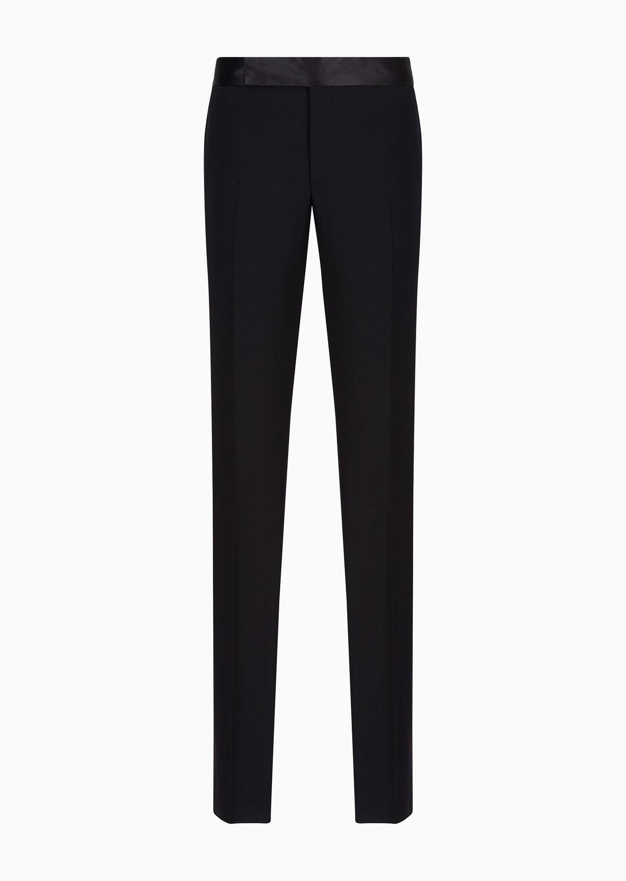 Giorgio’s wool-crêpe and satin trousers - 1