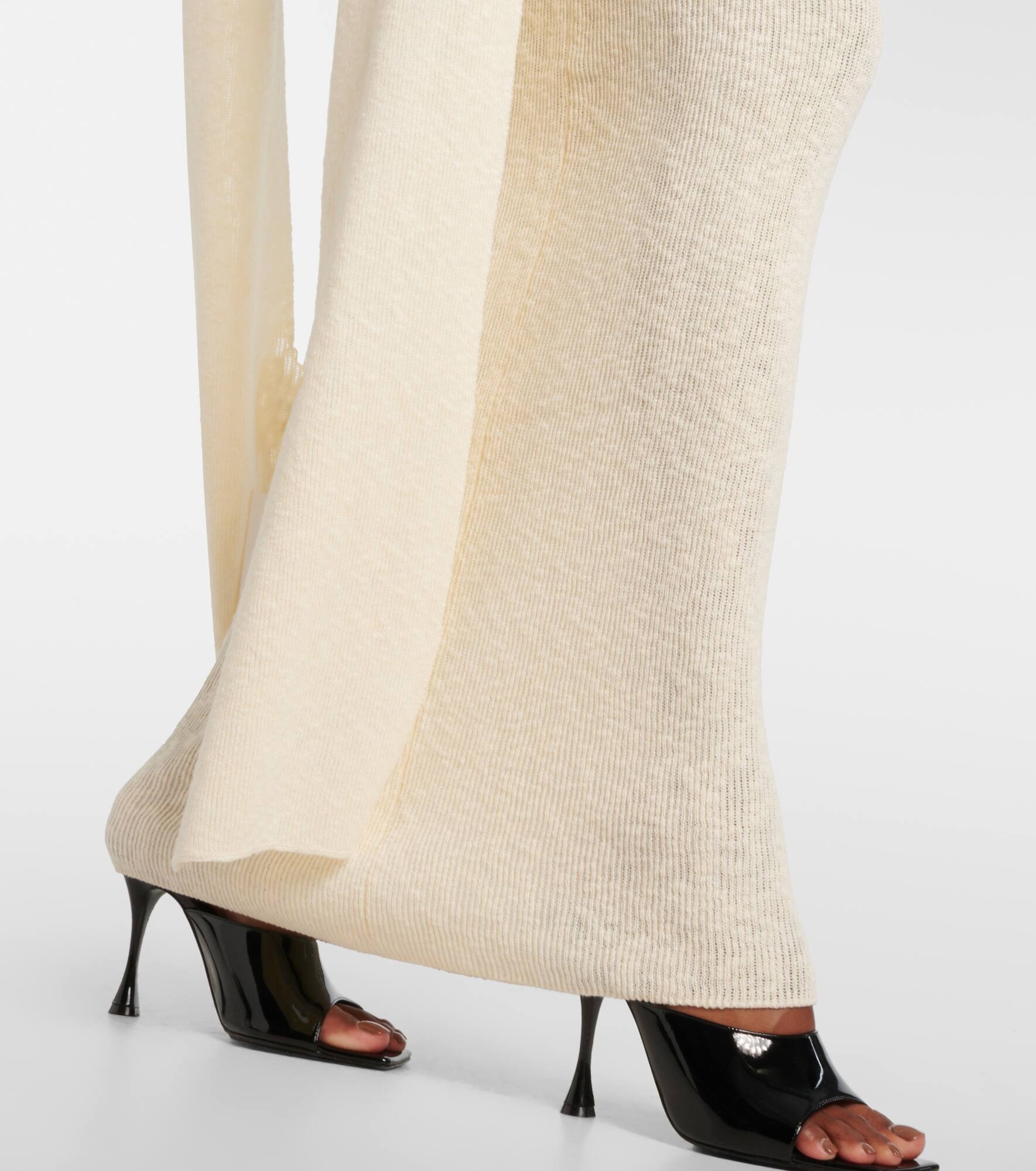 Scarf-detail linen and cotton maxi dress - 5
